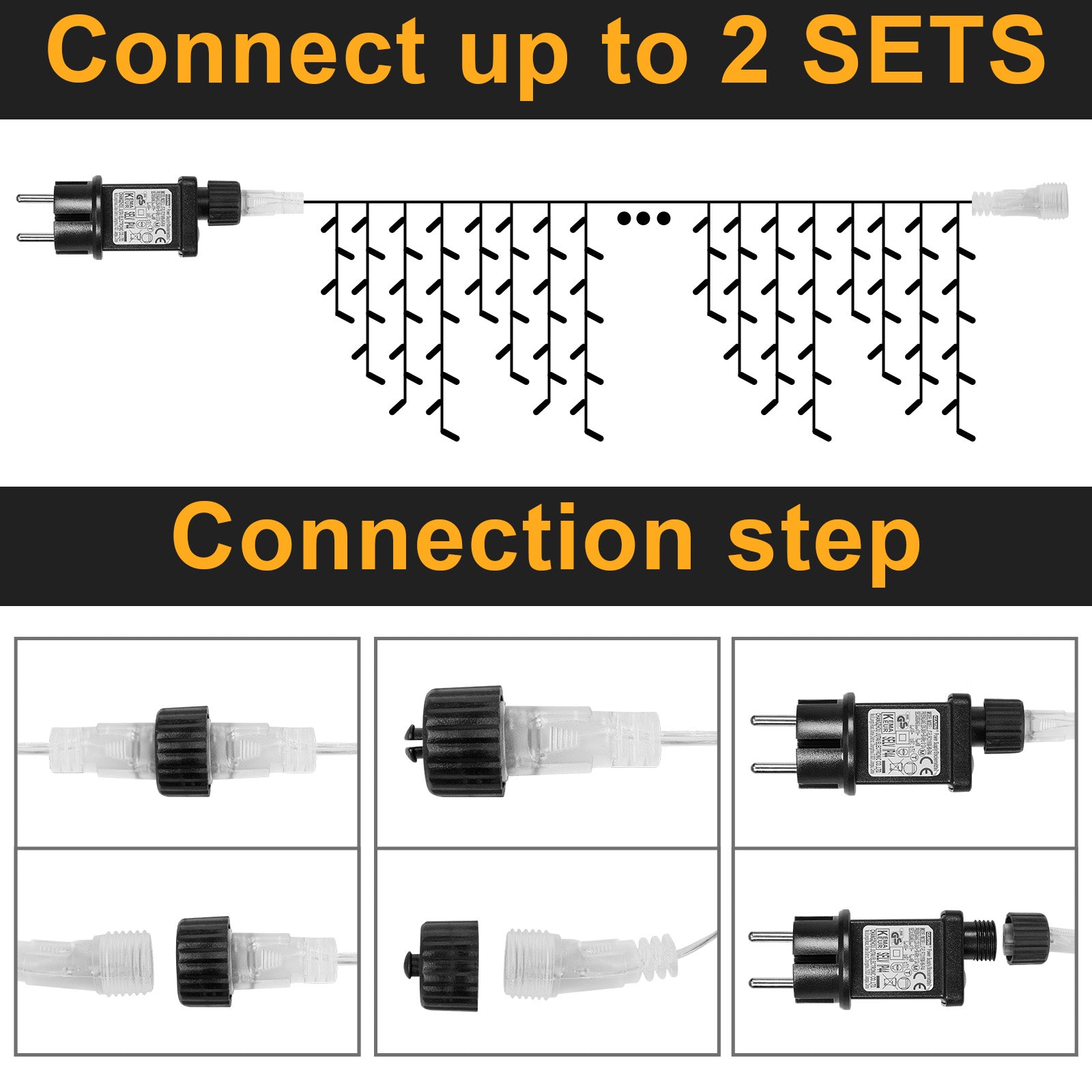 Memory LED Icicle String Lights 5/10/15M Waterproof Outdoor Christmas Fairy Lights 8 Modes Timer Xmas Newyear Decor 31V Plug
