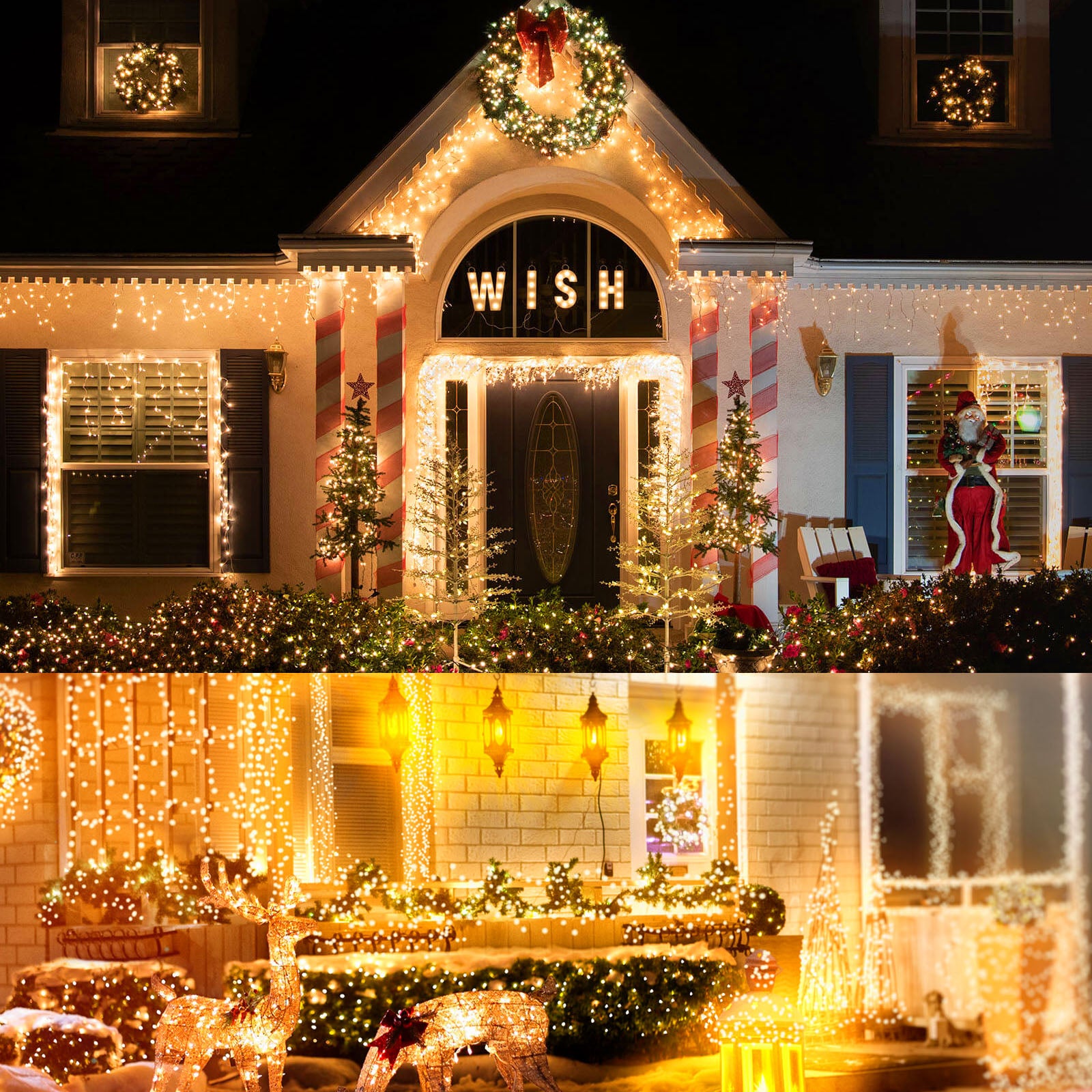Memory LED Icicle String Lights 5/10/15M Waterproof Outdoor Christmas Fairy Lights 8 Modes Timer Xmas Newyear Decor 31V Plug
