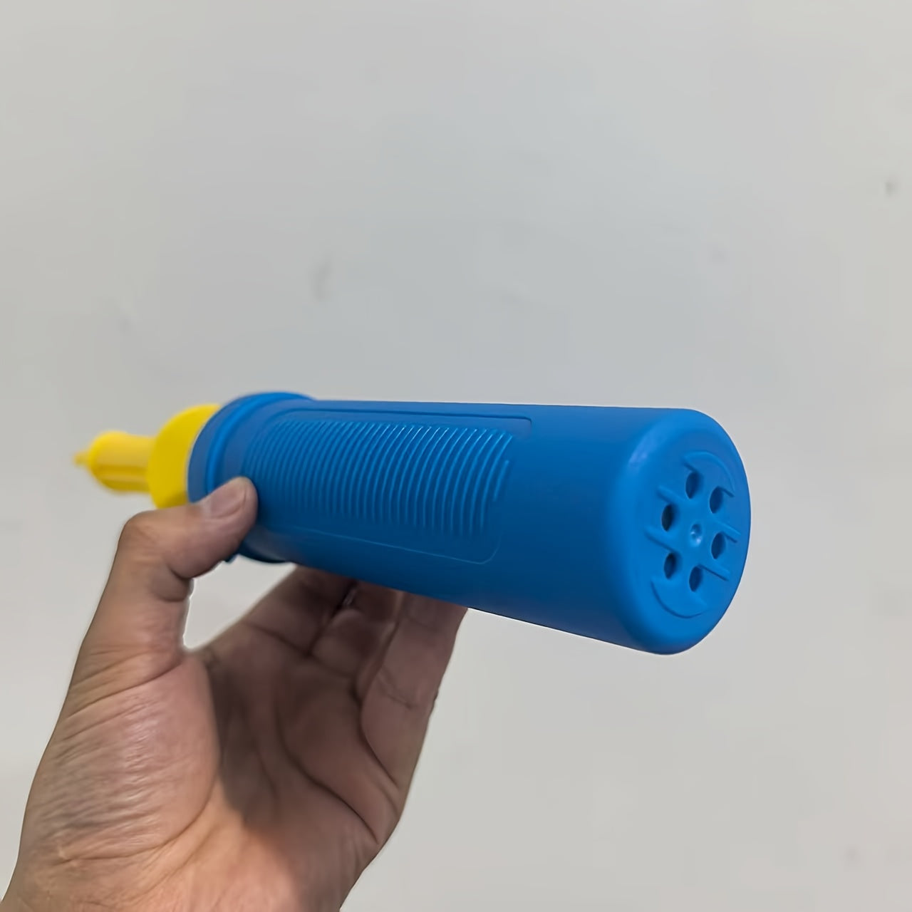 1pc Blue High Quality Two-Way Pump Balloon Accessory, Time-Saving And Convenient, Ideal Party Decorating Partner Halloween, Thanksgiving And Christmas Gift Easter Gift, Easter Room Decor