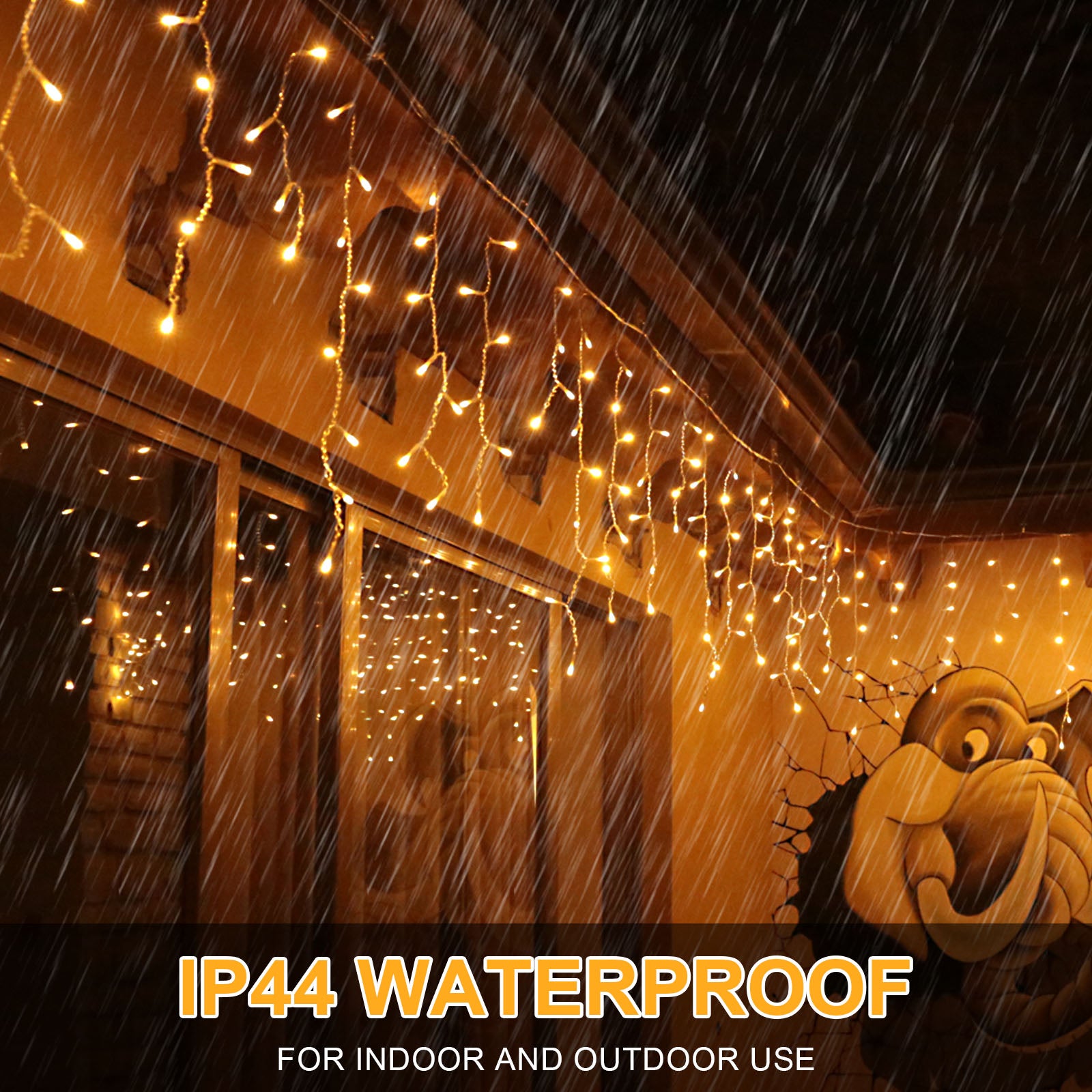 Memory LED Icicle String Lights 5/10/15M Waterproof Outdoor Christmas Fairy Lights 8 Modes Timer Xmas Newyear Decor 31V Plug