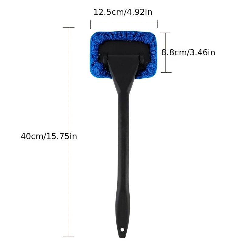 Car Window Cleaning Brush Kit for Windshield Cleaning Tools, Interior Car Wiper with Long Handle, Automotive Accessories.