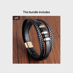 New Fashion Trendy Men's Simple Braided Multi-Layer Bracelet Jewelry, Bracelet For Men High Quality