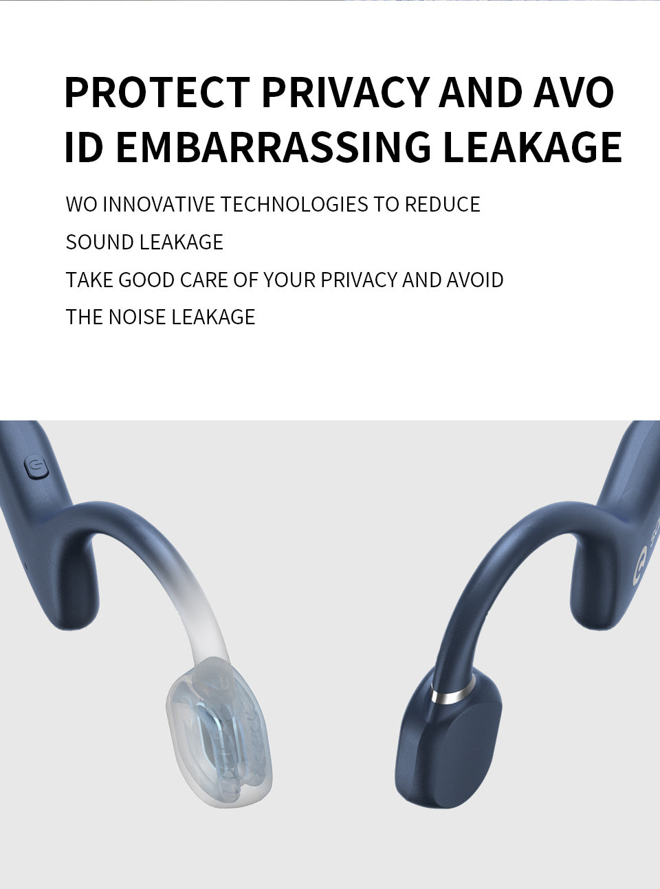 Sanag A5X True Bone Conduction Headphones - Targeting Shao Yin $100+ Bone Conduction