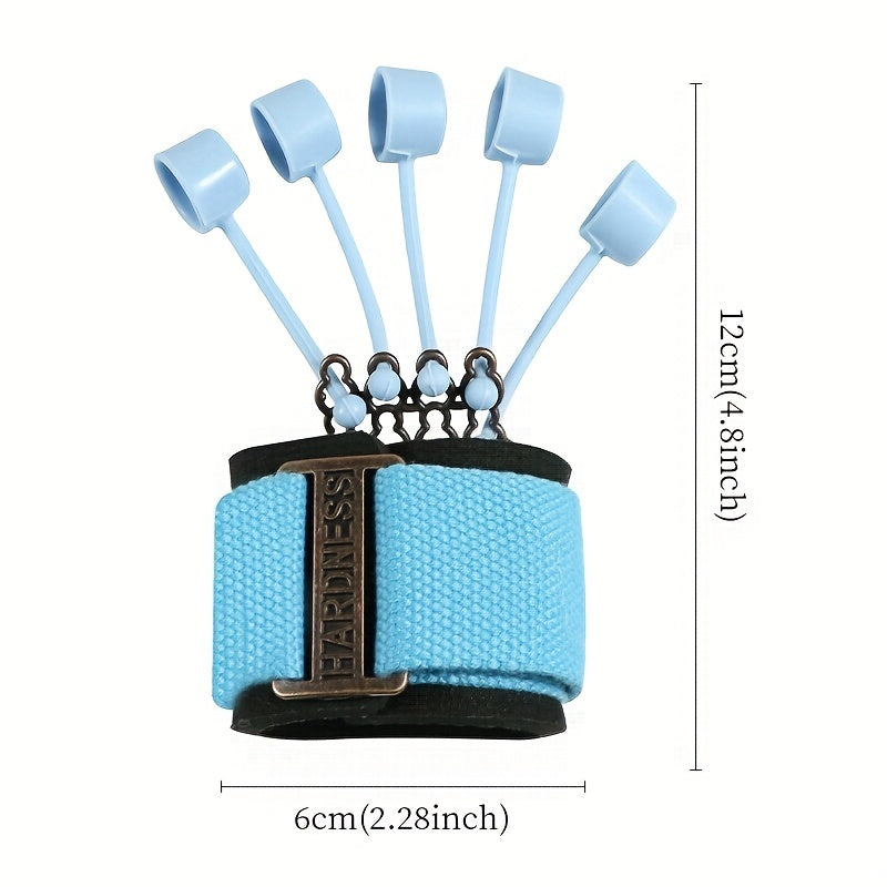 Silicone Polymer Finger Exerciser, Hand Strengthener, Uncharged Finger Flexibility Trainer, Blue