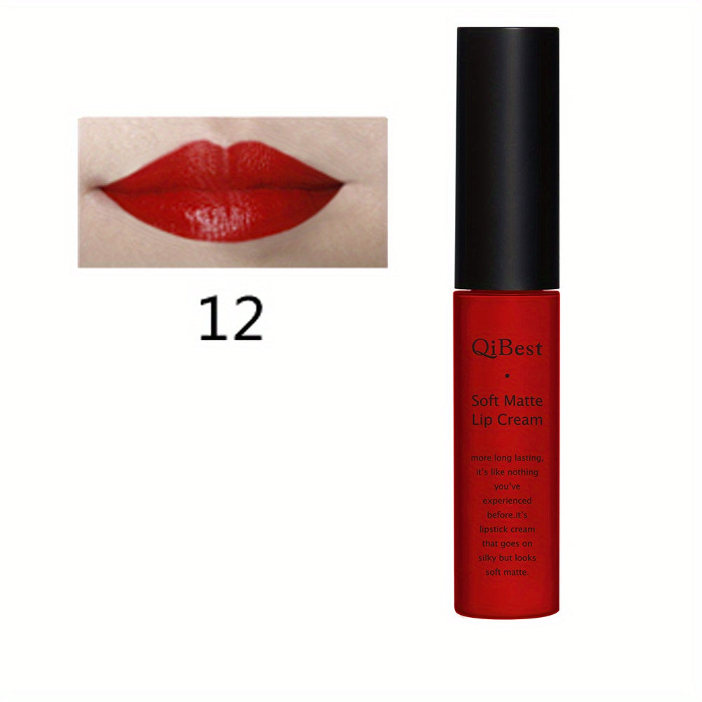 Matte Velvet Lip Glaze, Waterproof Long Lasting Not Easy To Decolor Lip Gloss, Silky Smooth Plumping Lipstick ( 20 Colors ) Valentine's Day Gifts