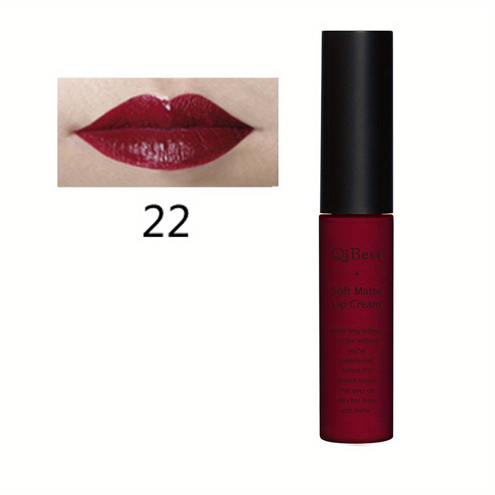 Matte Velvet Lip Glaze, Waterproof Long Lasting Not Easy To Decolor Lip Gloss, Silky Smooth Plumping Lipstick ( 20 Colors ) Valentine's Day Gifts