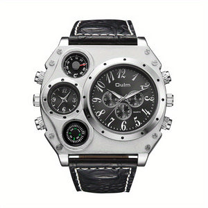 Men's Quartz Watch, Multi Dial With Compass, Casual Watch For Men, Ideal choice for Gifts