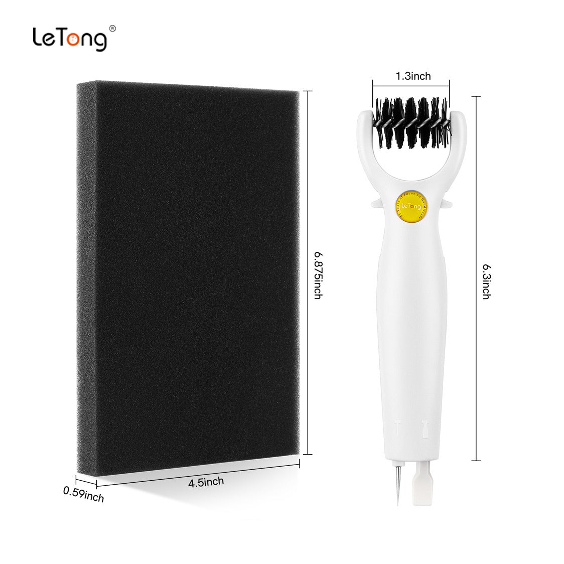 Letong 3-in-1 Die Brush Piercer Scraper Weeding Tools Easily Removing Excess Paper From Dies Must-Have Die Brush Tool With Foam Pad
