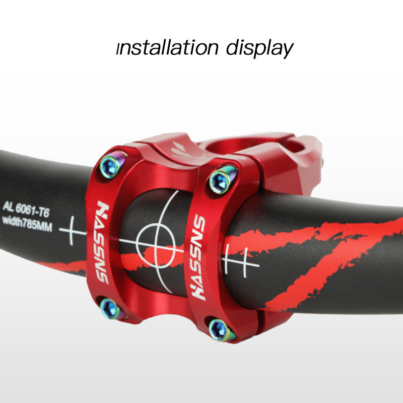 HASSNS Ultra-Light Hollow CNC Aluminum Alloy 35mm Mountain Bike Stem - Enhance Your Cycling Performance with Lightweight and Durable Handlebar Accessory