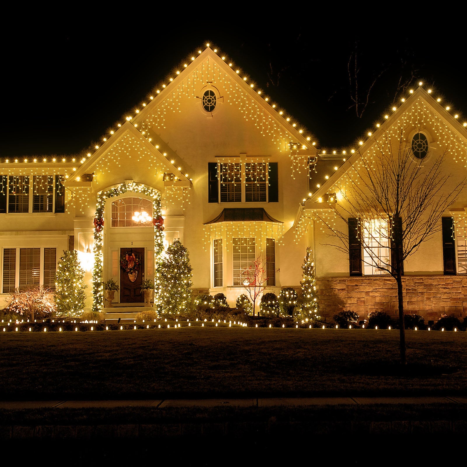 Memory LED Icicle String Lights 5/10/15M Waterproof Outdoor Christmas Fairy Lights 8 Modes Timer Xmas Newyear Decor 31V Plug