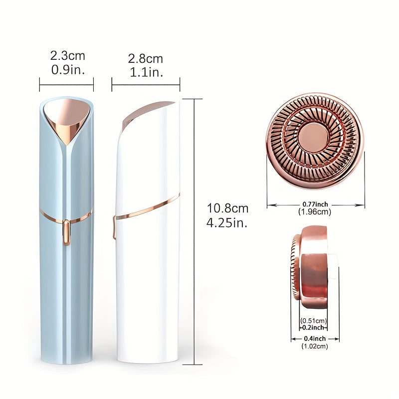 USB Rechargeable Facial Hair Remover, Painless Eyebrow Face Razor Trimmer for Women, Shaver for Lips, Body, Arms, Mustaches, Fuzz, and Chin