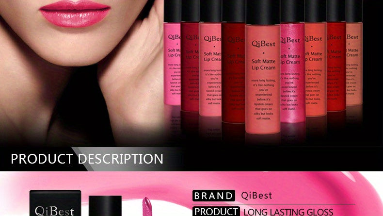 Matte Velvet Lip Glaze, Waterproof Long Lasting Not Easy To Decolor Lip Gloss, Silky Smooth Plumping Lipstick ( 20 Colors ) Valentine's Day Gifts