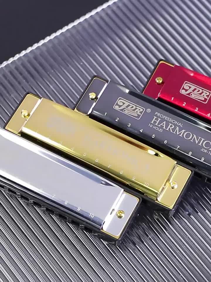 Professional Blues Harmonica 10 Holes C Key Blues Harp With Hard Case Perfect For Beginners Students Adults Professionals As Gifts Eid Al-Adha Mubarak