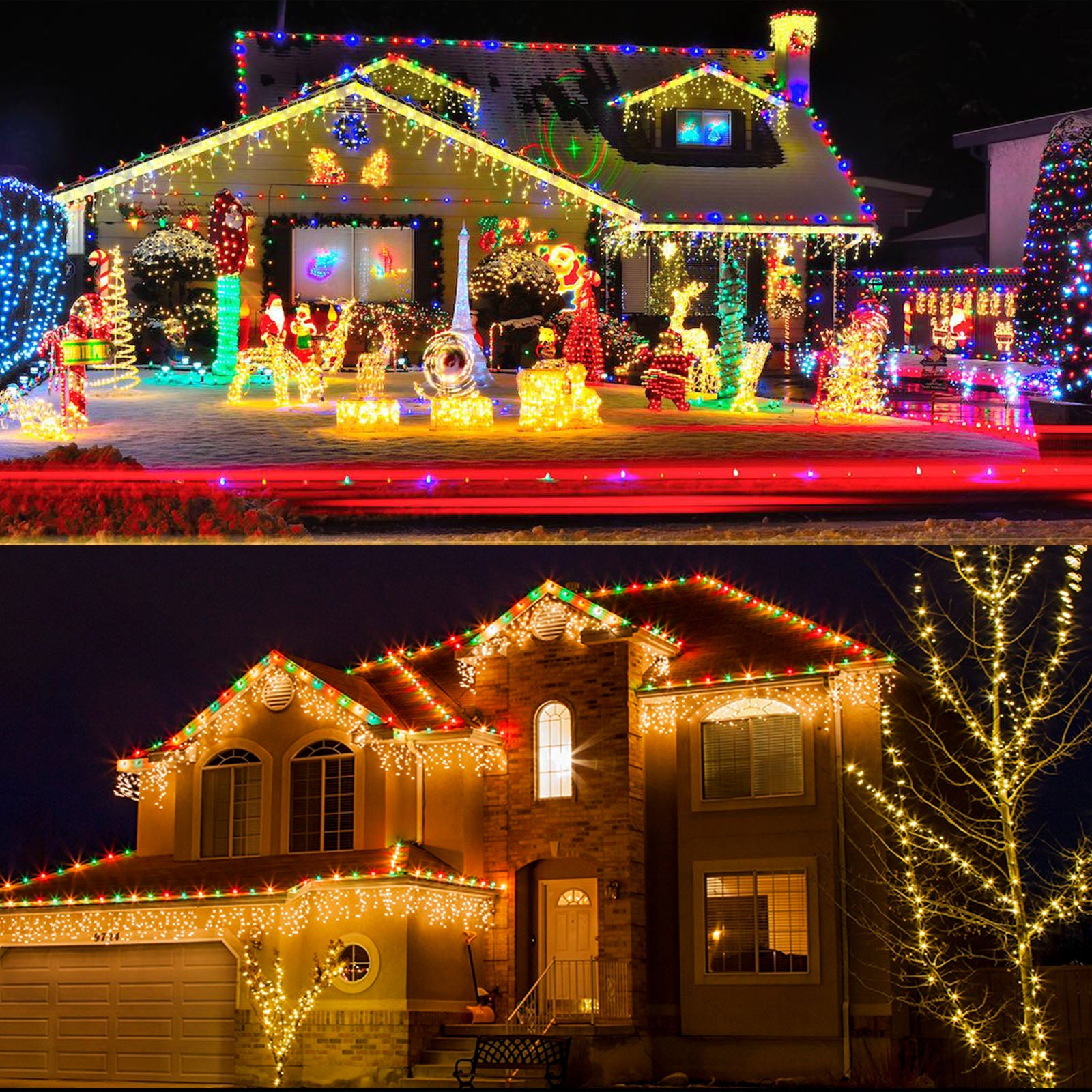 Memory LED Icicle String Lights 5/10/15M Waterproof Outdoor Christmas Fairy Lights 8 Modes Timer Xmas Newyear Decor 31V Plug