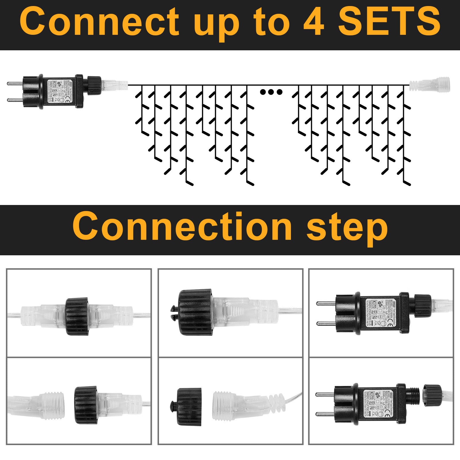 Memory LED Icicle String Lights 5/10/15M Waterproof Outdoor Christmas Fairy Lights 8 Modes Timer Xmas Newyear Decor 31V Plug