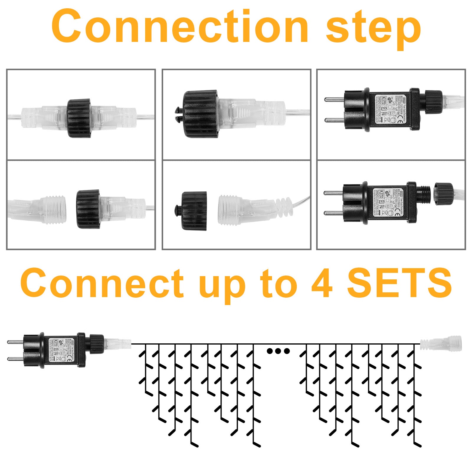 Memory LED Icicle String Lights 5/10/15M Waterproof Outdoor Christmas Fairy Lights 8 Modes Timer Xmas Newyear Decor 31V Plug