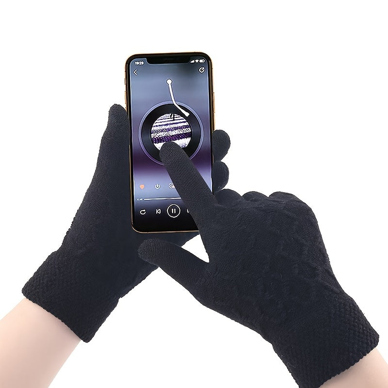 USB Interface Electronic Warmer, Male And Female Universal USB Heating Gloves Knitted Semi Heated Fingerless+Flip Heating Heater with Button Washable Design Gloves for Winter Hand Warmth Laptop Gloves, Without Battery