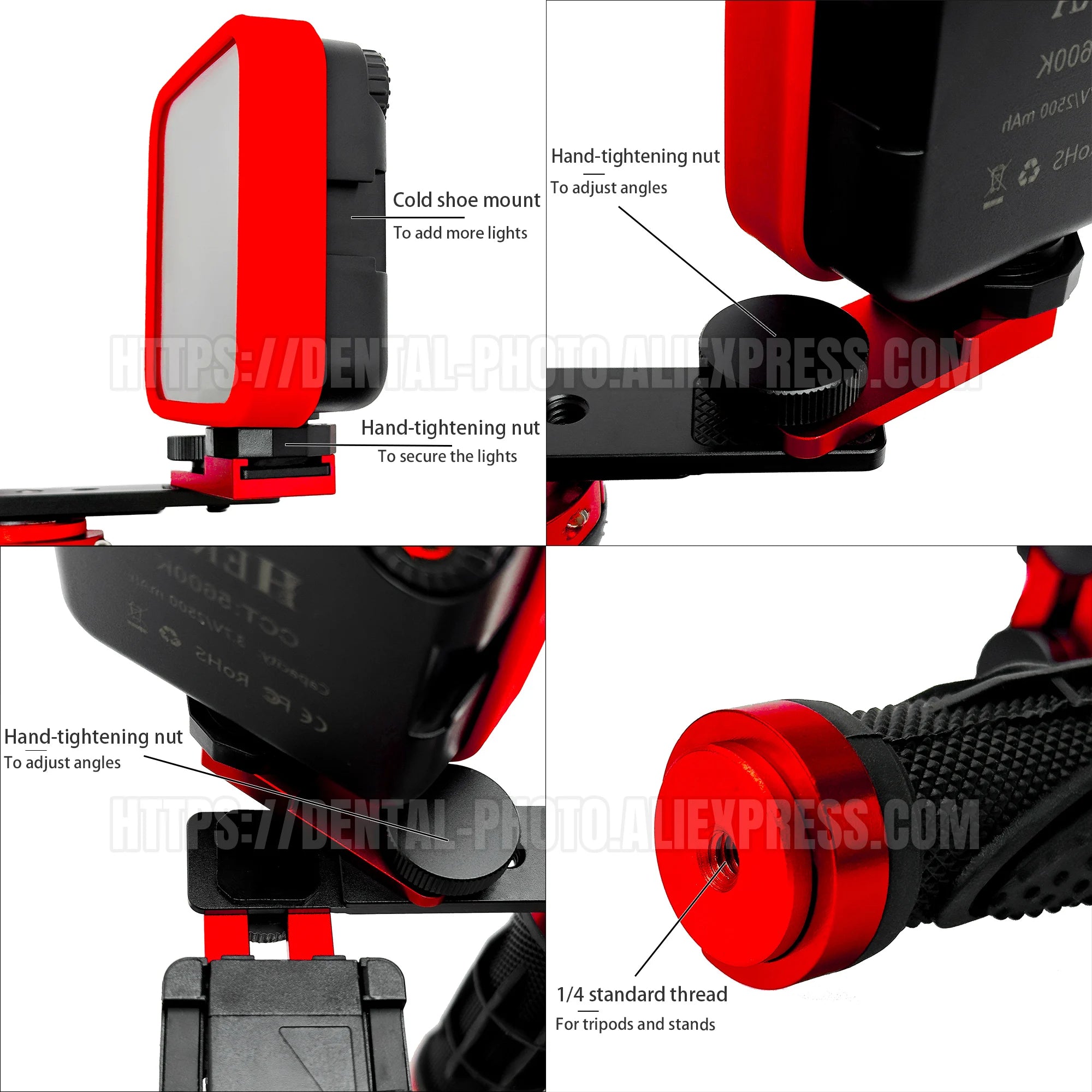 Dental Photo - MK 16 | Dental Photography Light For Cellphone. LED For Dentistry. Polarized And Macro Photos For Dentist
