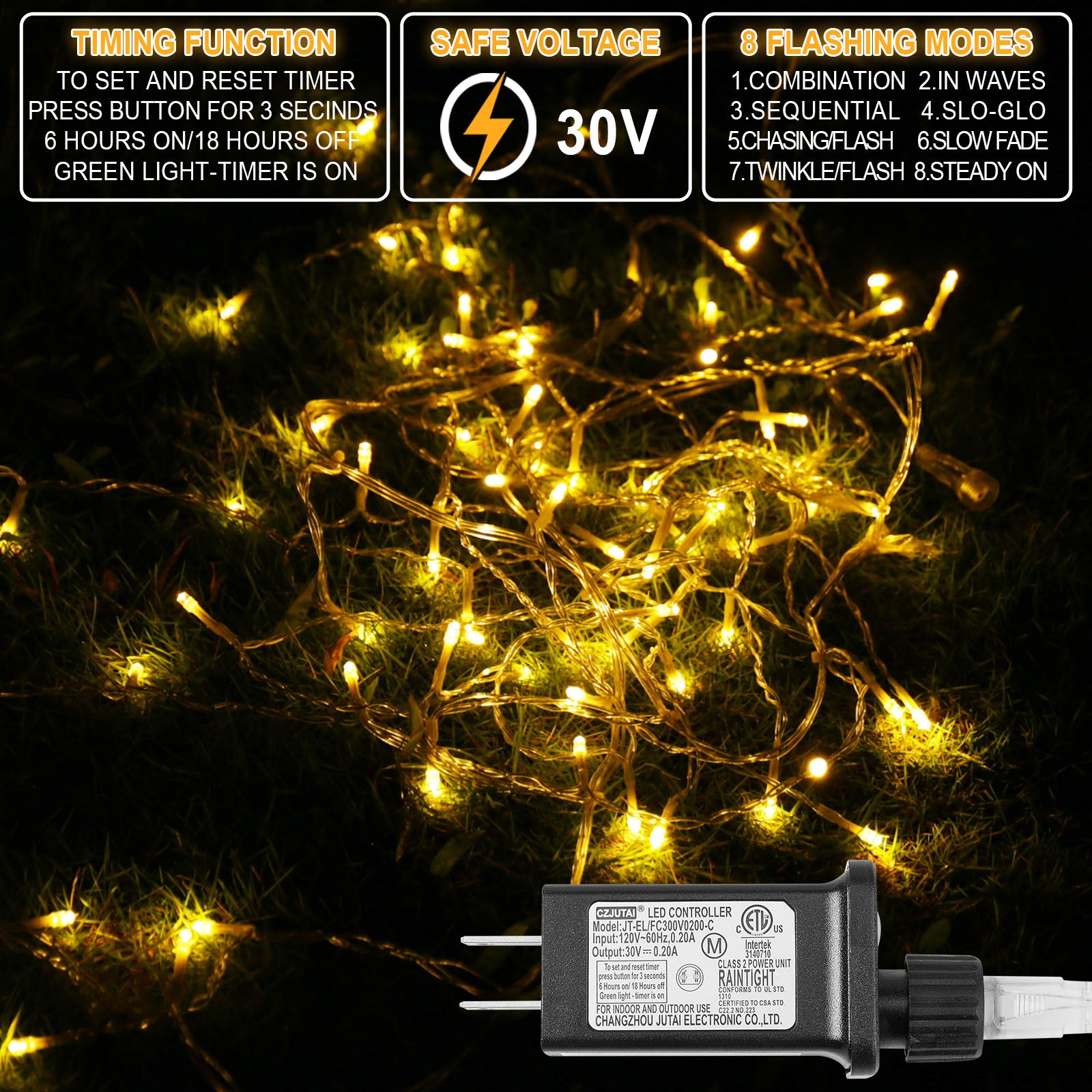 Memory LED Icicle String Lights 5/10/15M Waterproof Outdoor Christmas Fairy Lights 8 Modes Timer Xmas Newyear Decor 31V Plug
