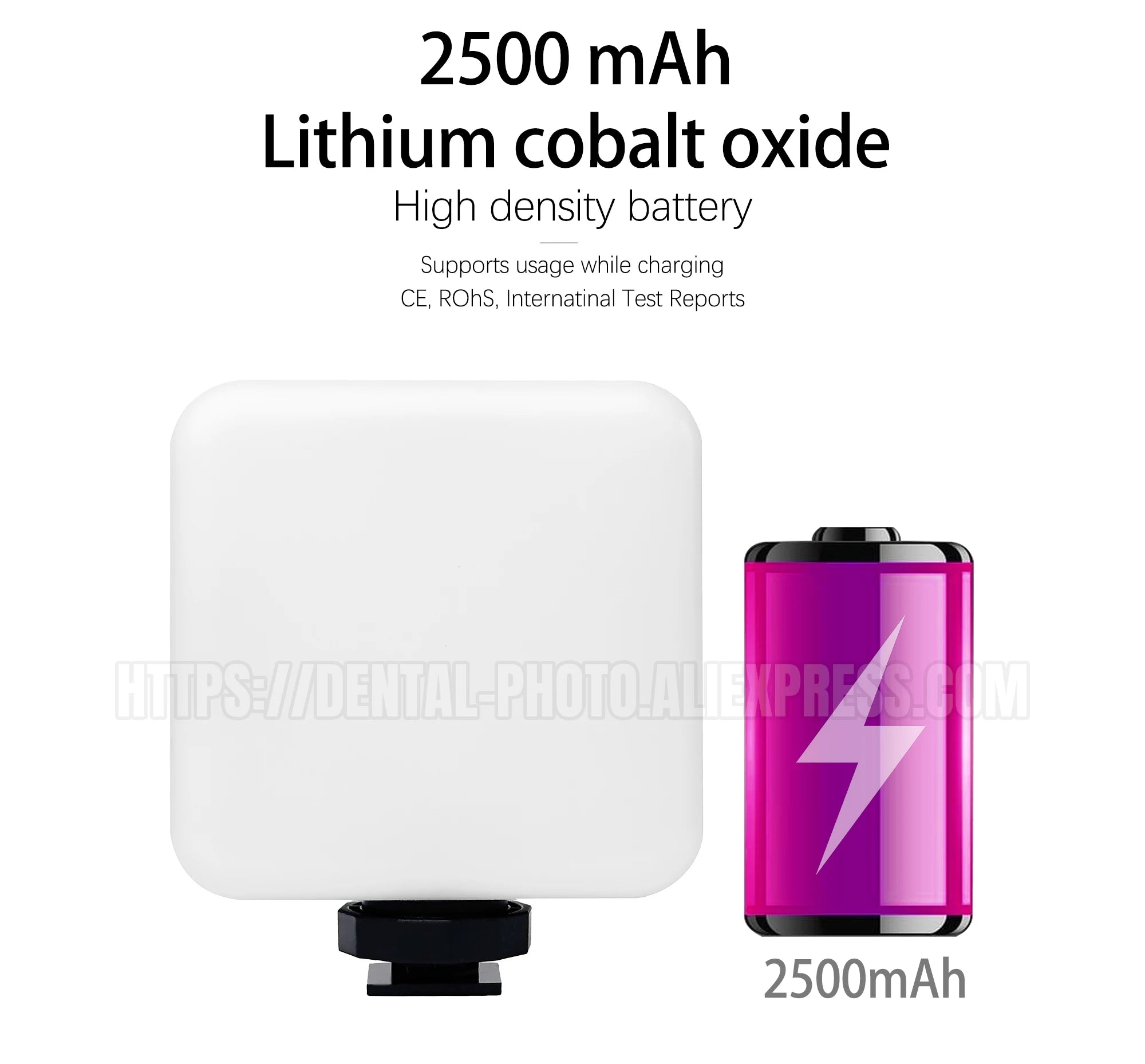 Dental Photo - MK 16 | Dental Photography Light For Cellphone. LED For Dentistry. Polarized And Macro Photos For Dentist