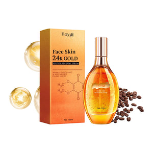 Hoygi 120ml 24k Gold Wrinkle Remover Serum Anti Aging Fine Line Reduce Puffiness Firming Moisturizing Brightening Facial Serum