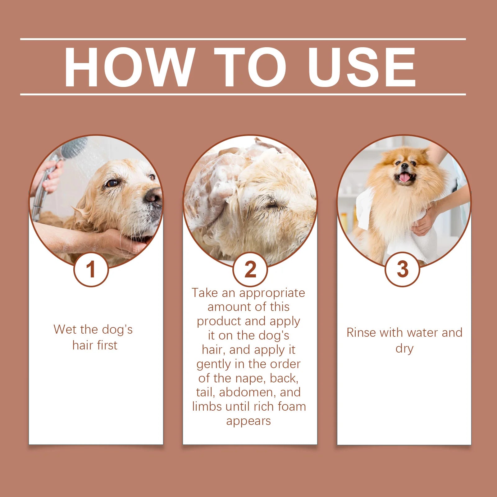 Yegbong 100ml Dog Relieve Itchy Shampoo Nourishing Hair Hydrating Cleansing Skin Smooth Fur Deodorant Soothe Pet Wash Shampoo