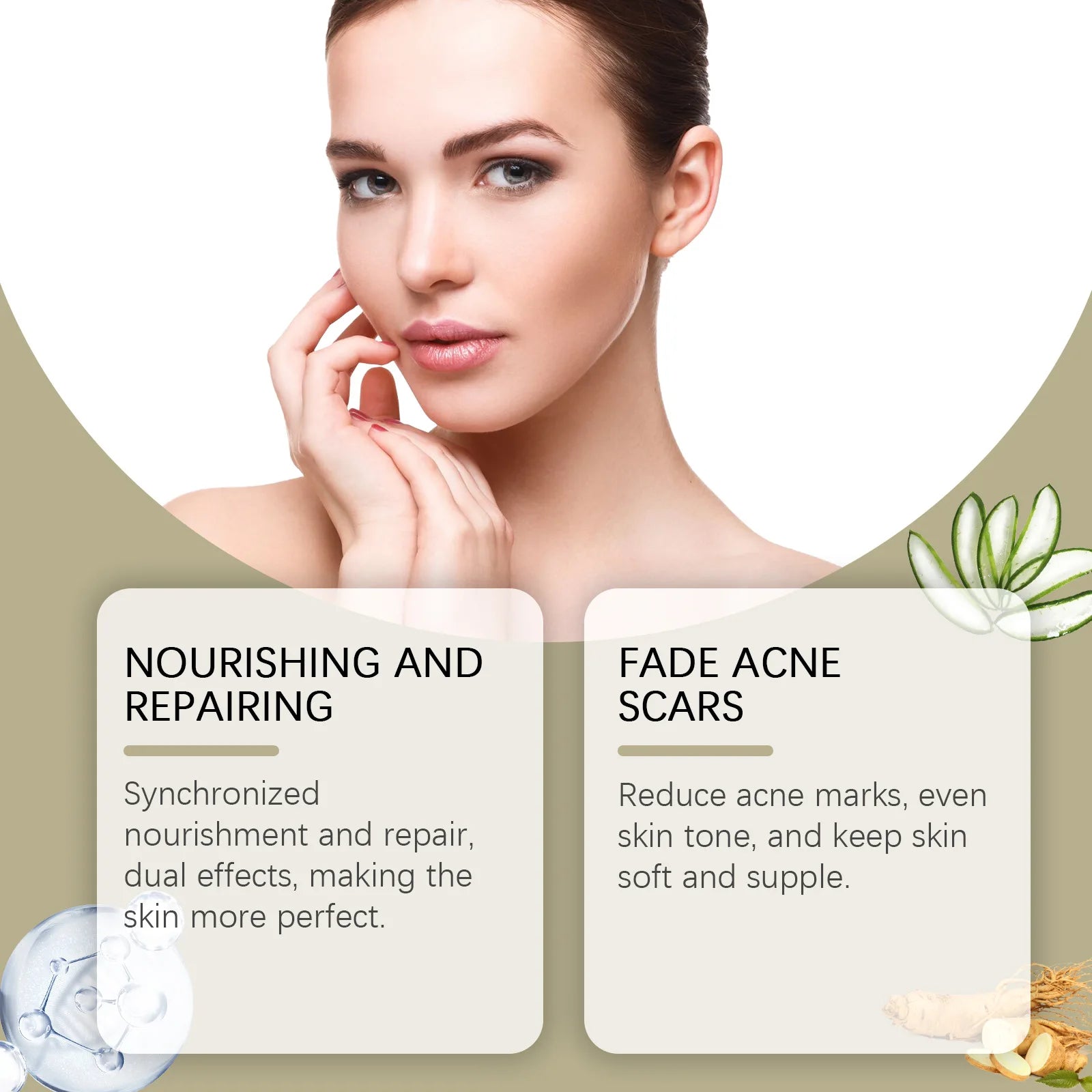 Ouhoe 100ml Glycolic Acid 7% Toning Solution Facial Toner Shrink Pores Repair Facial Oil Control Reduces Pimple Blackheads Toner
