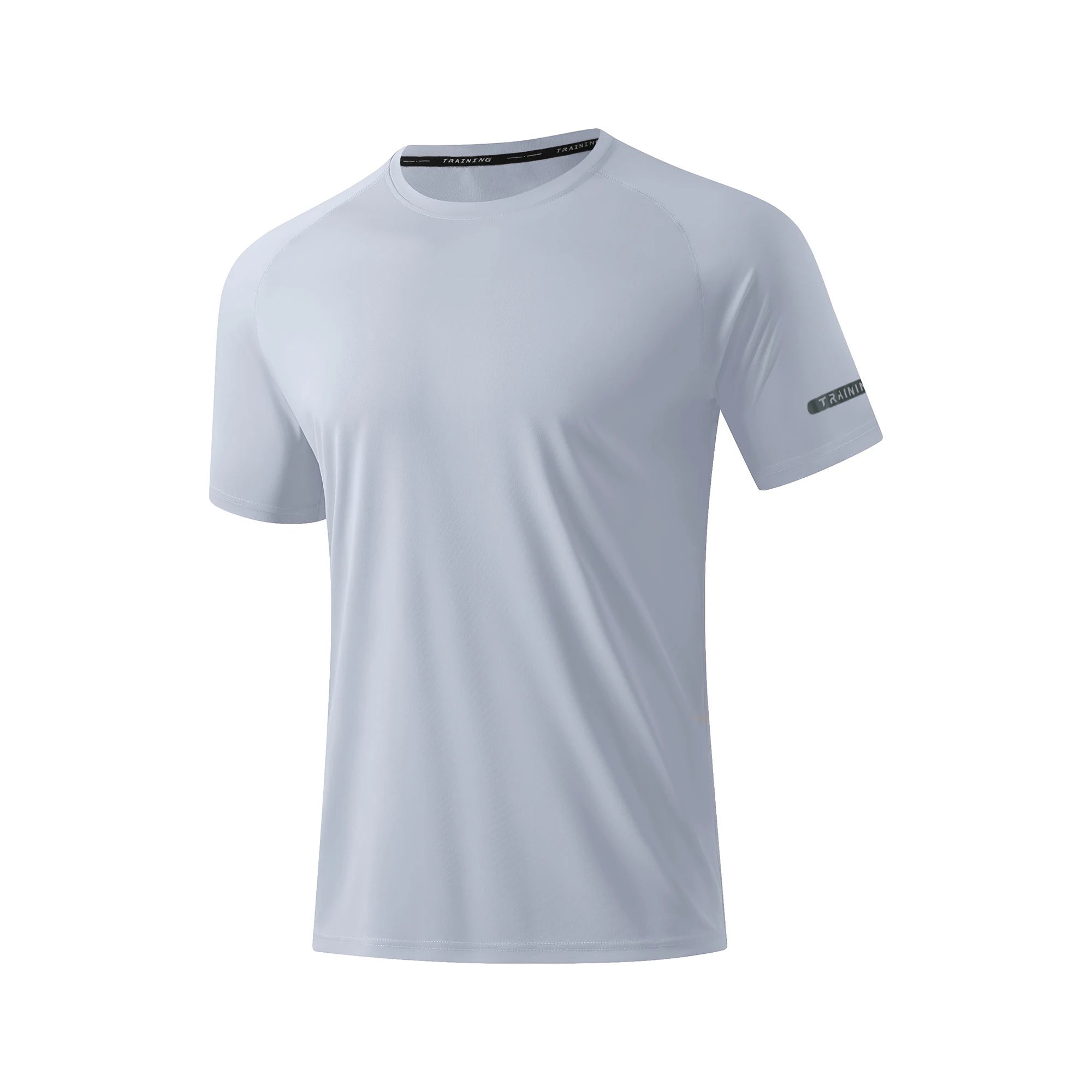 Custom Men's Soft Polyester Fabric Quick Dry Short Sleeves Plain Training Men's Sport T-shirts UPF50+ Protection Clothing