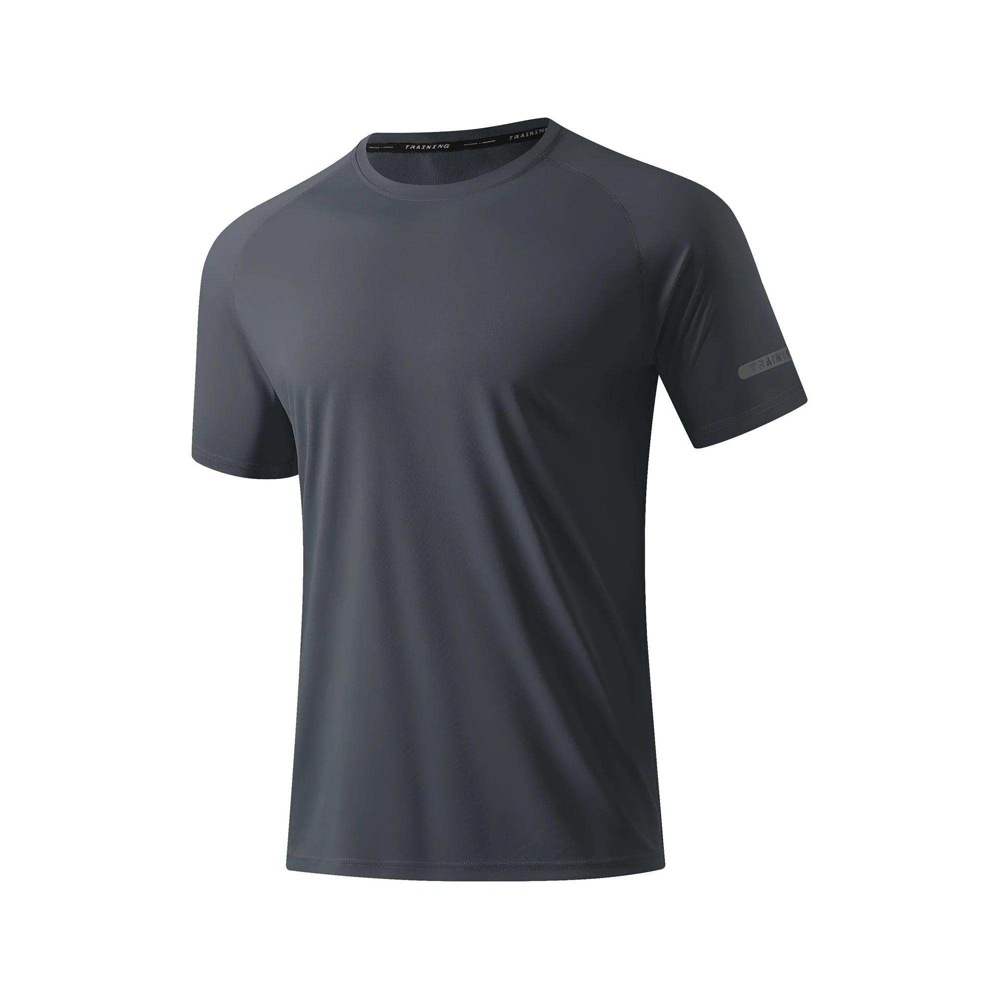 Custom Men's Soft Polyester Fabric Quick Dry Short Sleeves Plain Training Men's Sport T-shirts UPF50+ Protection Clothing