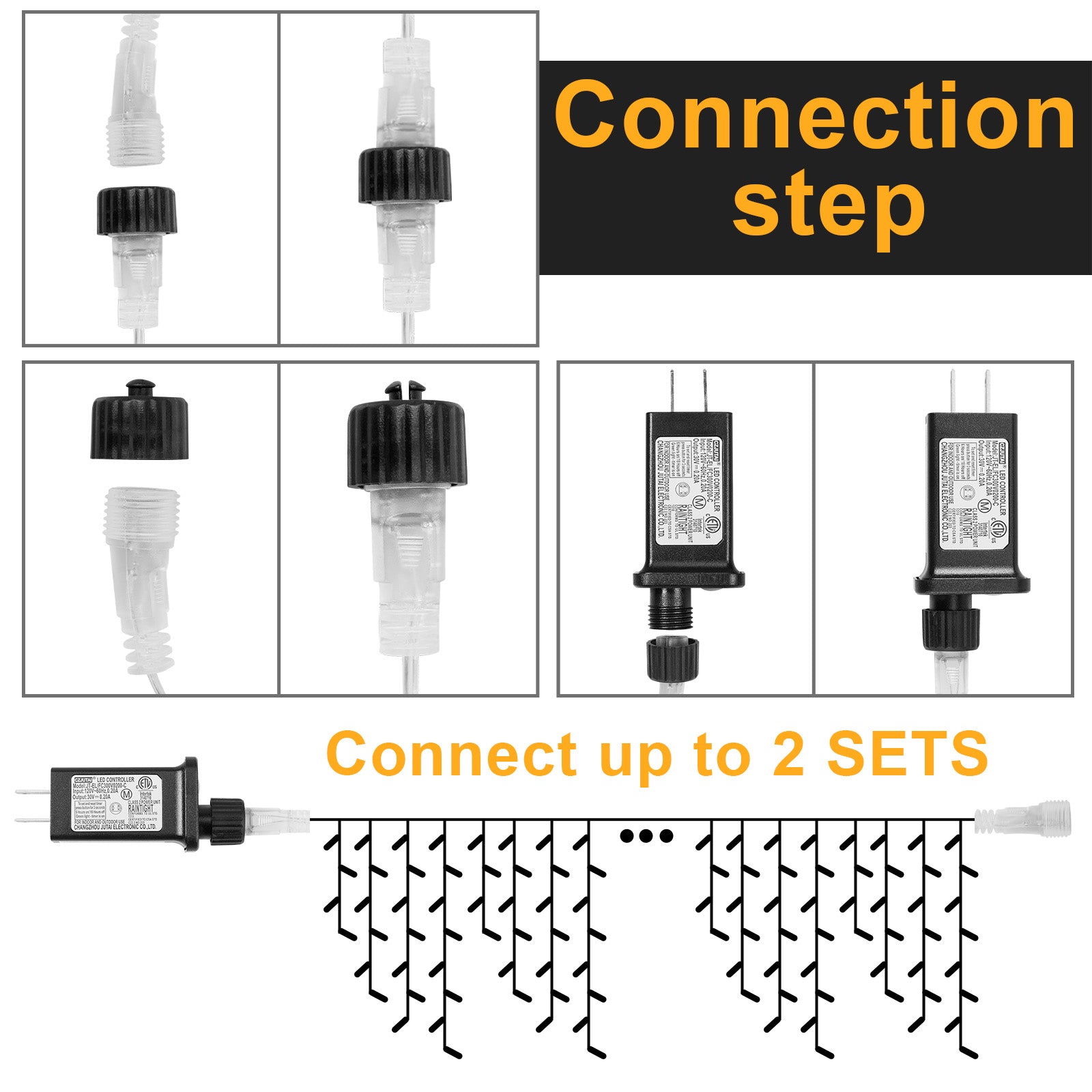 Memory LED Icicle String Lights 5/10/15M Waterproof Outdoor Christmas Fairy Lights 8 Modes Timer Xmas Newyear Decor 31V Plug