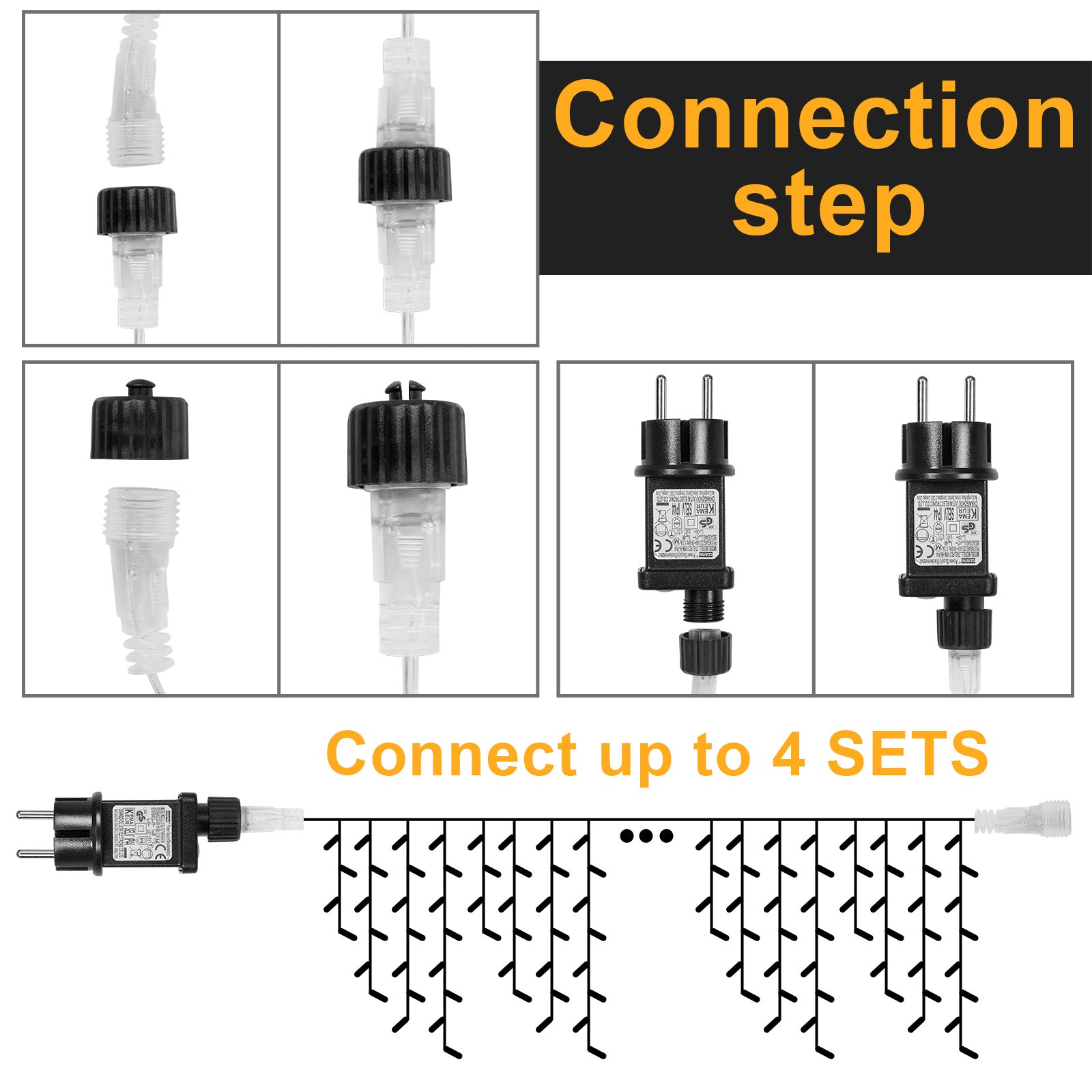 Memory LED Icicle String Lights 5/10/15M Waterproof Outdoor Christmas Fairy Lights 8 Modes Timer Xmas Newyear Decor 31V Plug
