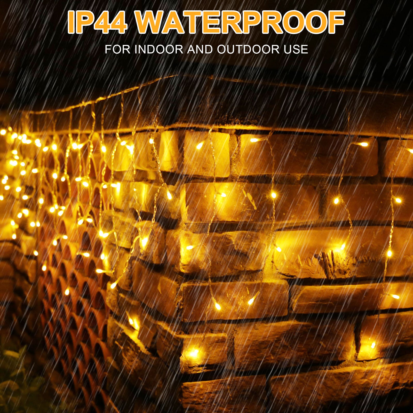Memory LED Icicle String Lights 5/10/15M Waterproof Outdoor Christmas Fairy Lights 8 Modes Timer Xmas Newyear Decor 31V Plug