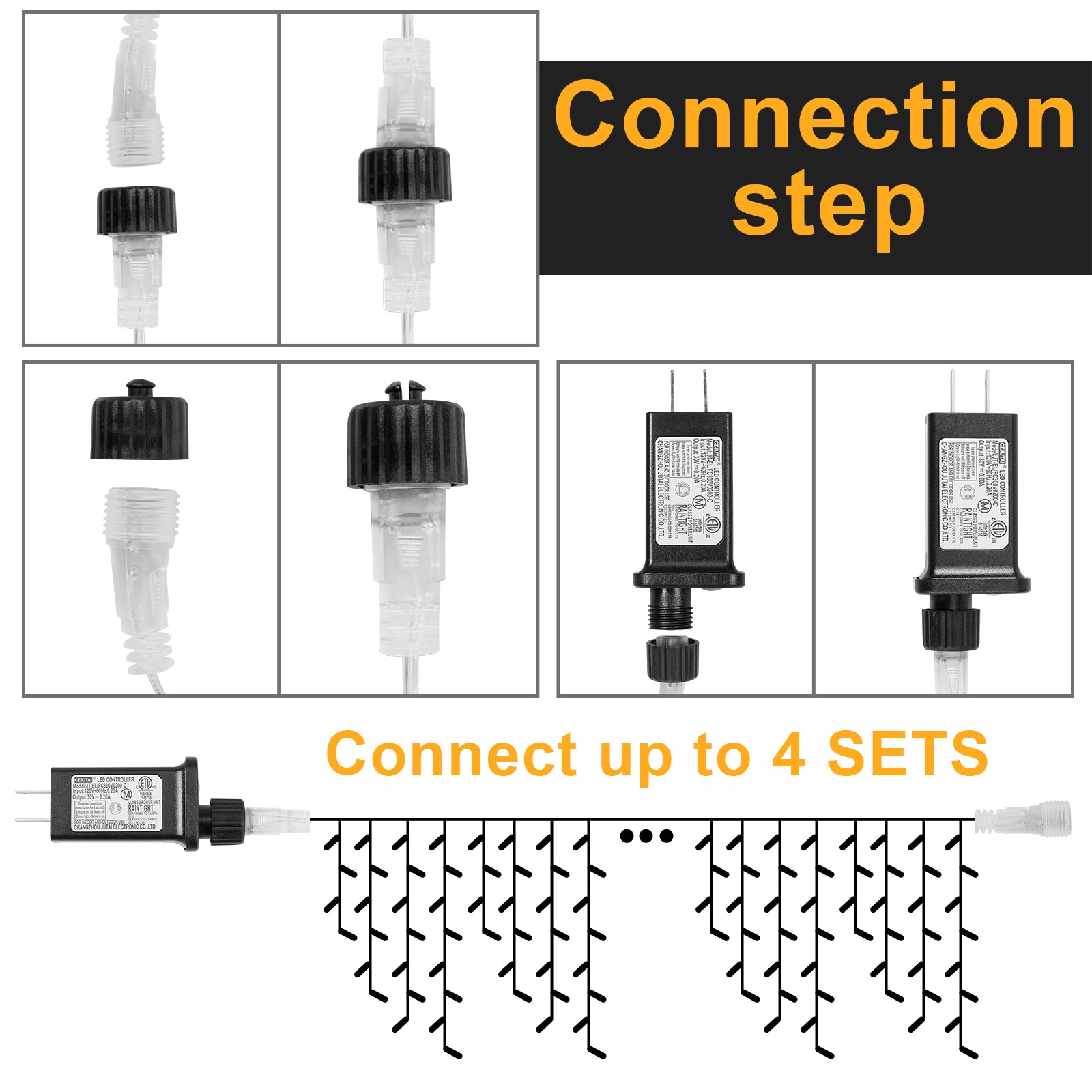Memory LED Icicle String Lights 5/10/15M Waterproof Outdoor Christmas Fairy Lights 8 Modes Timer Xmas Newyear Decor 31V Plug