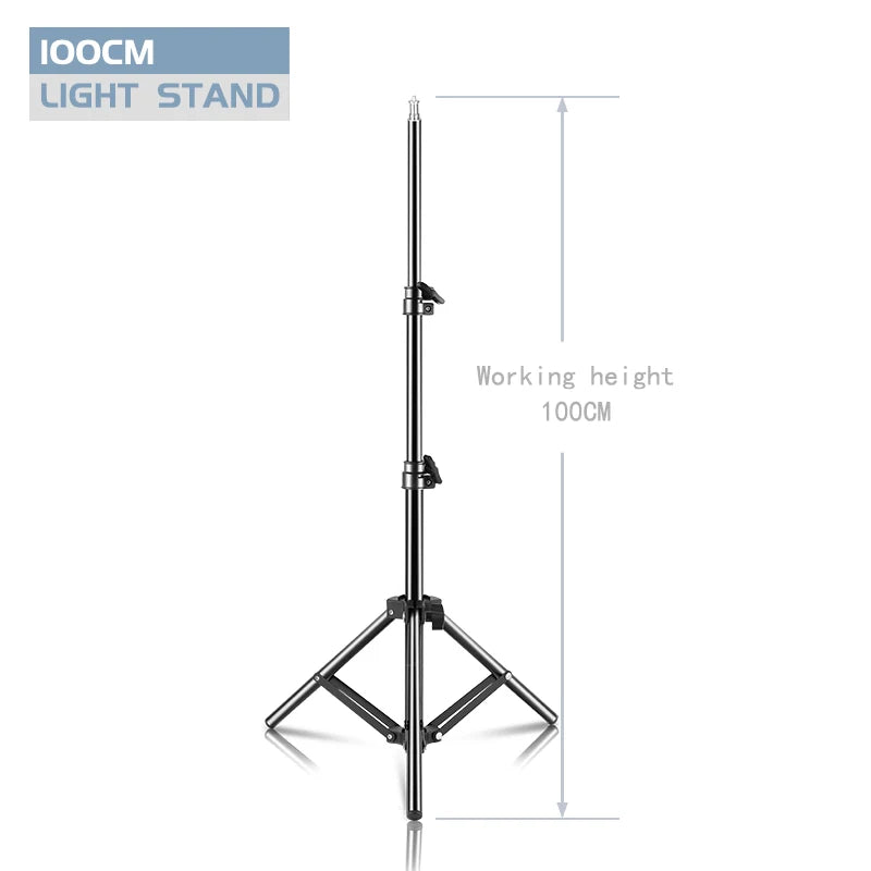 37/68/100/150/200CM Selfie Light Tripod 1/4 Screw Head Photography Portable Stand Trepied Smartphone For Mini Photo Studio