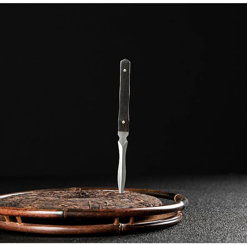 Stainless Steel Ebony Tea Knife, Pu 'er Tea Knife, Handmade Pry Tea Products Tea Ceremony Accessories, Tea Needles, High Quality