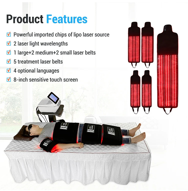 NEW 5D Lipolaser Machine lose Weight Pain Therapy Liposuction Slimming Fat Removal Laser Cellulite Reduction Salon Use Red Light
