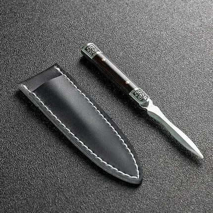 Stainless Steel Ebony Tea Knife, Pu 'er Tea Knife, Handmade Pry Tea Products Tea Ceremony Accessories, Tea Needles, High Quality