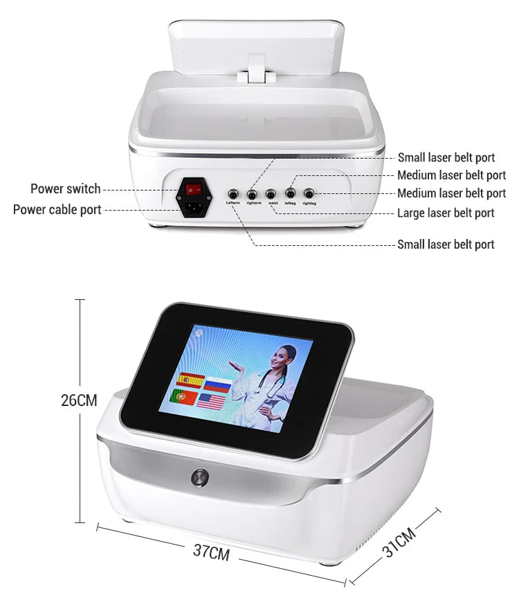 NEW 5D Lipolaser Machine lose Weight Pain Therapy Liposuction Slimming Fat Removal Laser Cellulite Reduction Salon Use Red Light