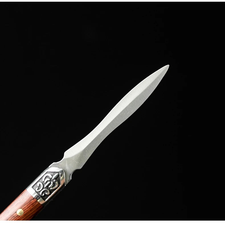 Stainless Steel Ebony Tea Knife, Pu 'er Tea Knife, Handmade Pry Tea Products Tea Ceremony Accessories, Tea Needles, High Quality