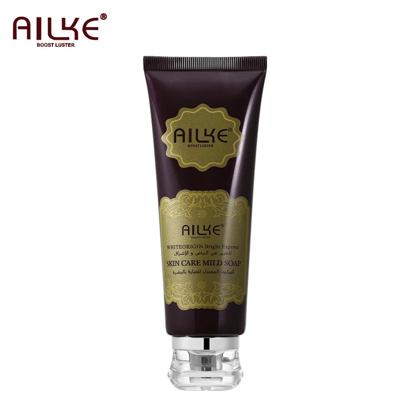 AILKE Whitening Kojic Acid Facial Cleanser, with Amino Acid, Anti-Aging, Wrinkles, Moisturizing, Smooth Skin, For All Skin Types