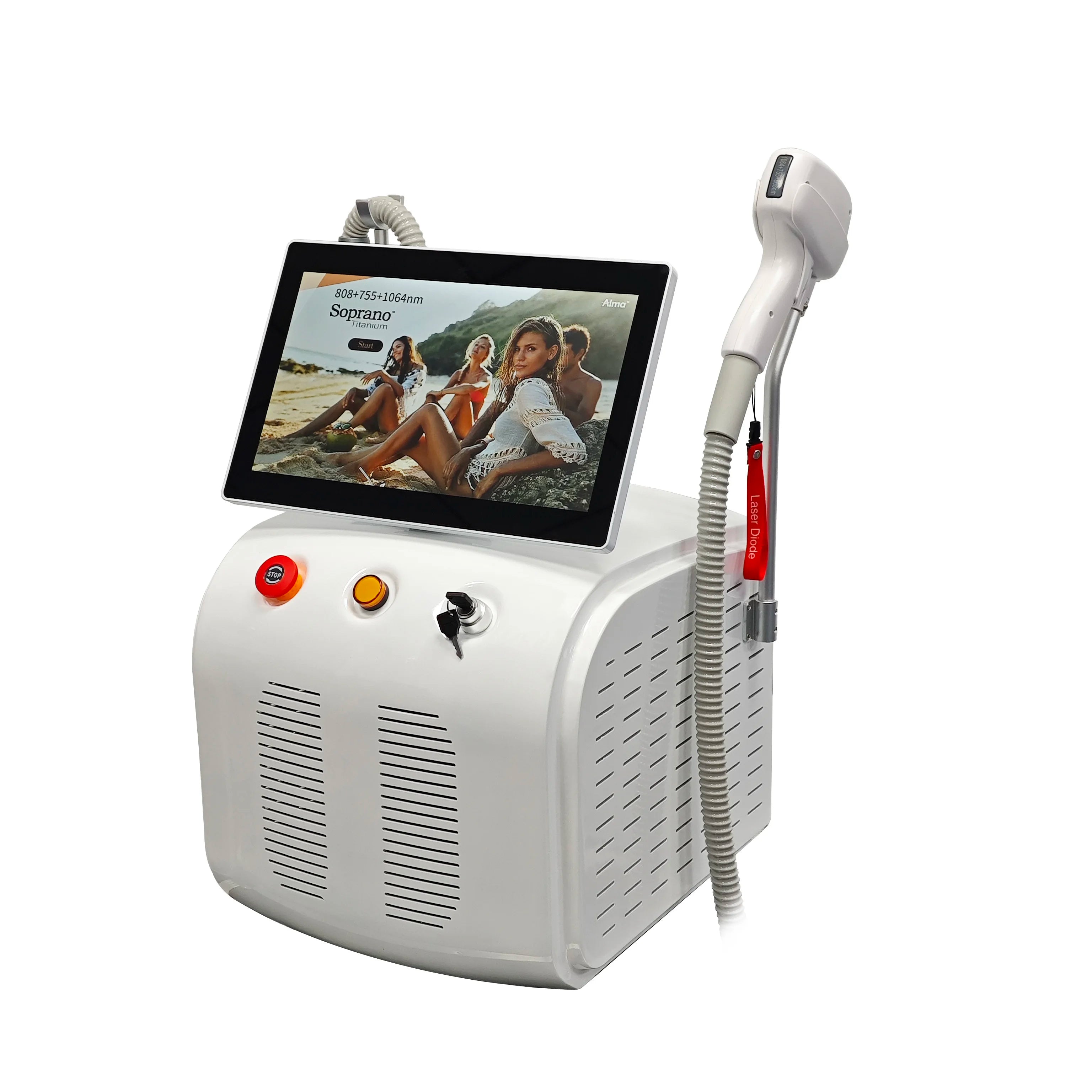 2025 New High Power Ice Titanium Diode Skin Rejuvenation 3 Wavelength 808nm 1064nm 755nm Hair Removal Beauty Salon Equipment