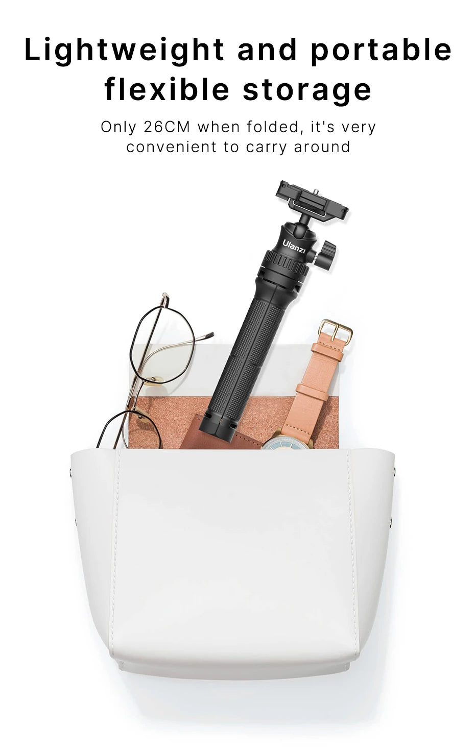 Ulanzi MT-34 81.5CM Extendable Tripod for Phone Camera DSLR 2in1 Tripod Selfie Stick With Phone Holder Ballhead 1/4'' Port