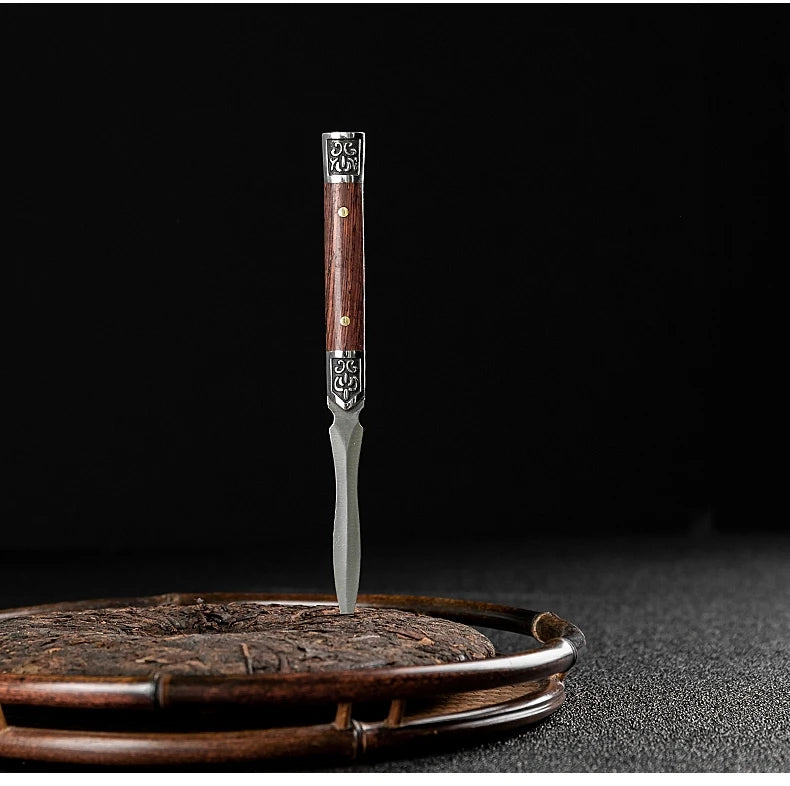 Stainless Steel Ebony Tea Knife, Pu 'er Tea Knife, Handmade Pry Tea Products Tea Ceremony Accessories, Tea Needles, High Quality
