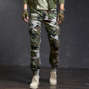 Fashion High Quality Slim Camouflage Casual Tactical Cargo Pants Male Streetwear Harajuku Joggers Men Clothing Camo Trousers - You Offer