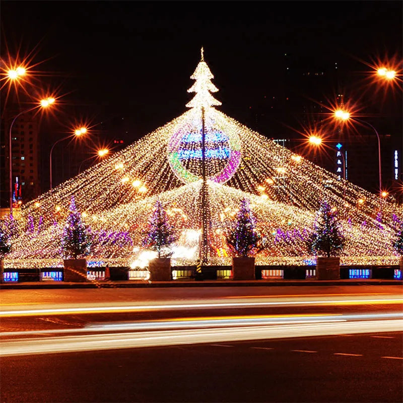 LED Garland String Lights 10m 30m 50m 100m Christmas Tree Wedding Decoration Waterproof Fairy Light Indoor Outdoor 220V EU Lamp