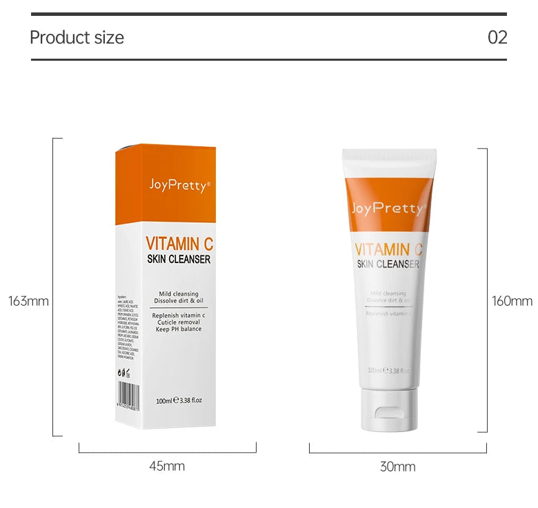 JoyPretty Vitamin C Whitening Skin Care Set Glutathione Face Cream Emulsions Serum Skin Whitener Korean Skin Care Products 5PCS