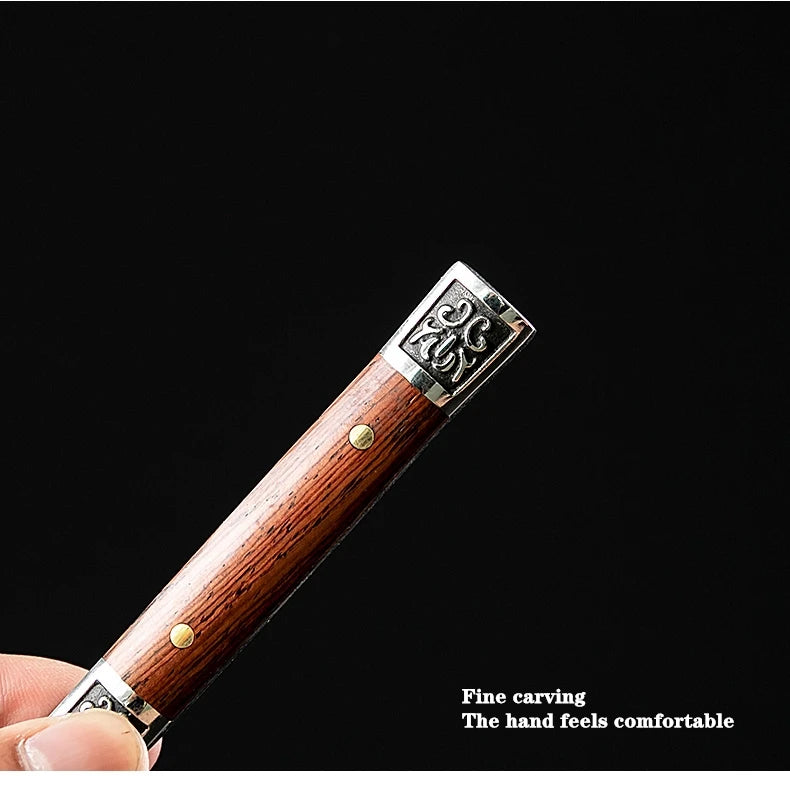 Stainless Steel Ebony Tea Knife, Pu 'er Tea Knife, Handmade Pry Tea Products Tea Ceremony Accessories, Tea Needles, High Quality