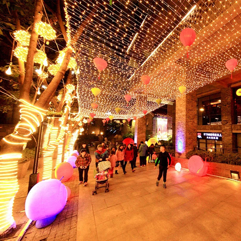 LED Garland String Lights 10m 30m 50m 100m Christmas Tree Wedding Decoration Waterproof Fairy Light Indoor Outdoor 220V EU Lamp