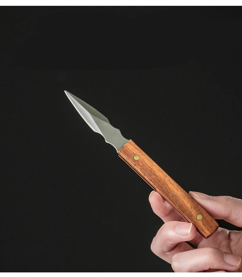Stainless Steel Ebony Tea Knife, Pu 'er Tea Knife, Handmade Pry Tea Products Tea Ceremony Accessories, Tea Needles, High Quality