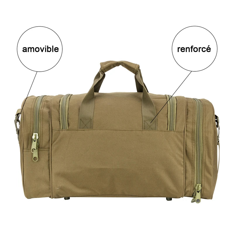 Military Tactical Travel Bag Men Outdoor Handbag Sports Luggage Bags Weekend Gym Hiking Trekking Bag with Shoes Compartment - You Offer